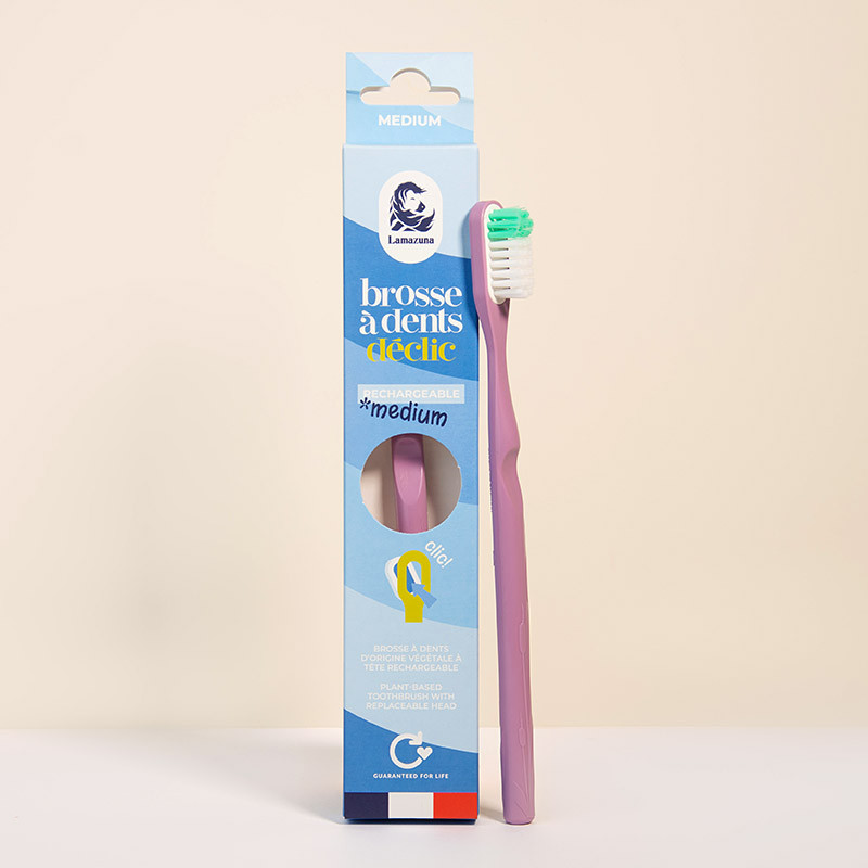 [LMZ-305071] Lamazuna | Brosse à dents rechargeable - Medium Declic -Lilas