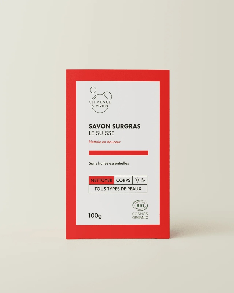 [CLE-SAVONSUISSE] CLÉMENCE ET VIVIEN || Savon à Froid – Le Suisse – 100 g