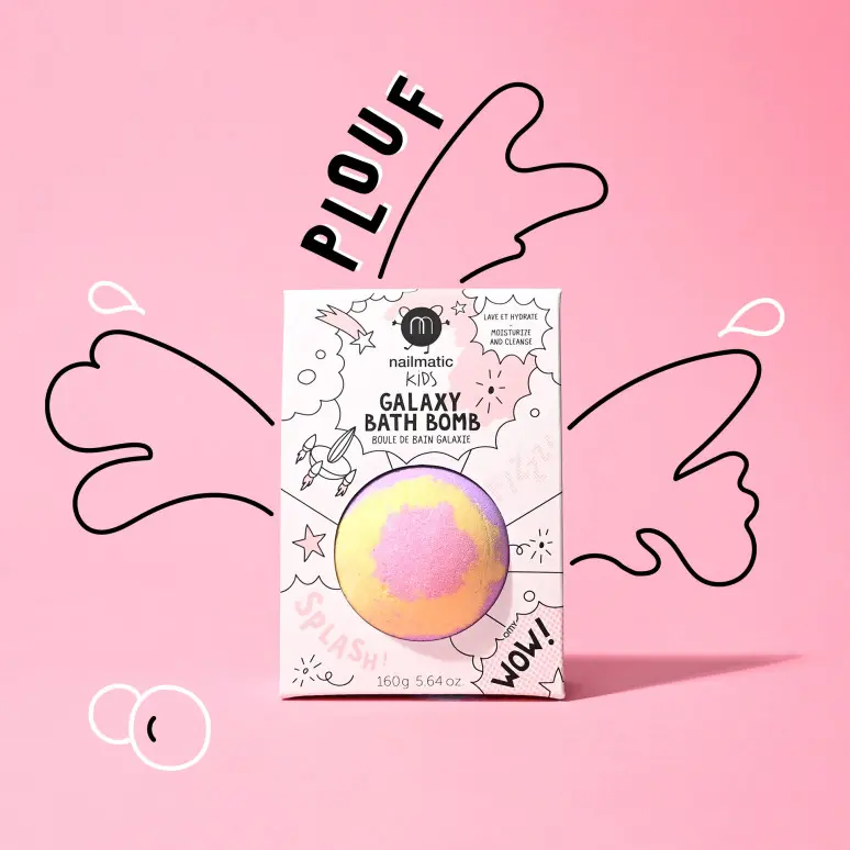 [NAI-701SUPERNOVAB] NAILMATIC || Boule de Bain SuperNova – Rose Jaune Violet