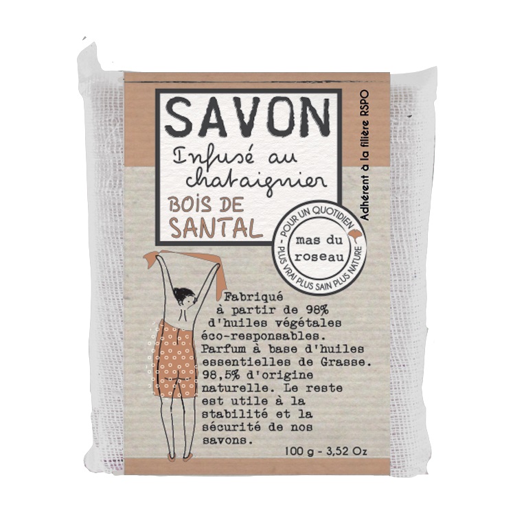 [MDR-25.5.38] Mas du Roseau | Savonnette Bois de Santal