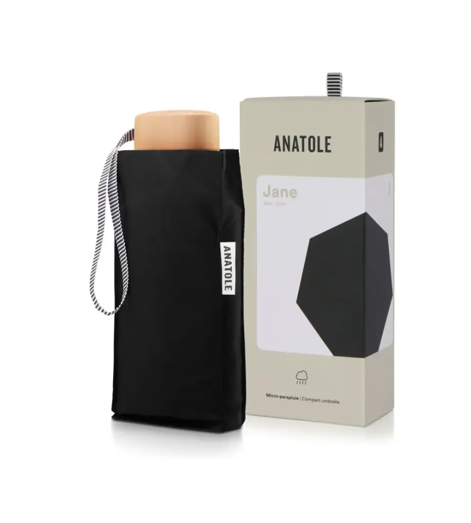 [ANA-01NOIR] ANATOLE || Mini parapluie Jane – Noir