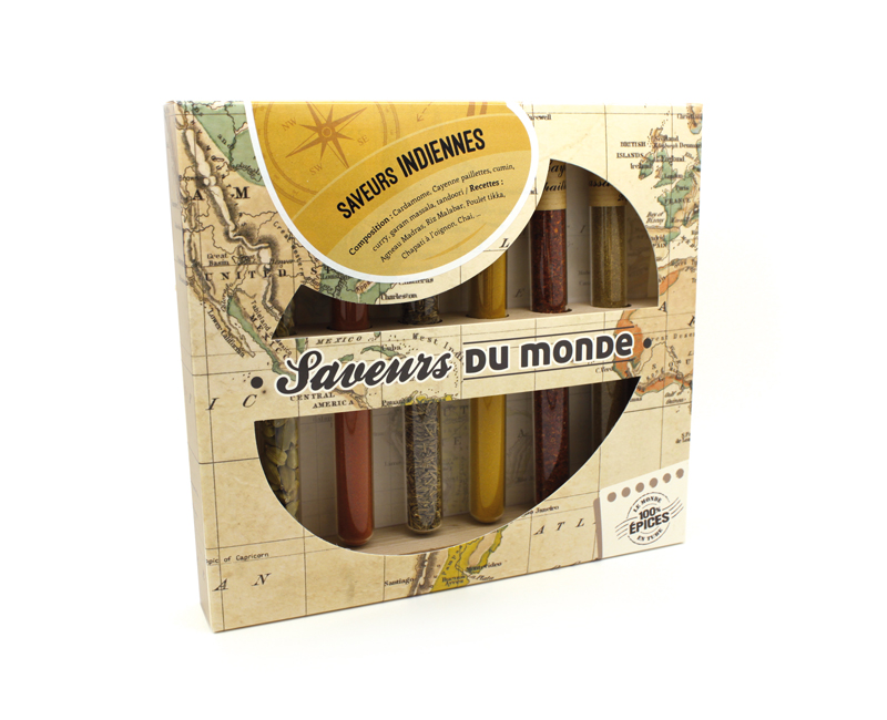 [MET-C04] LE MONDE EN TUBE || Coffret Saveurs Indiennes