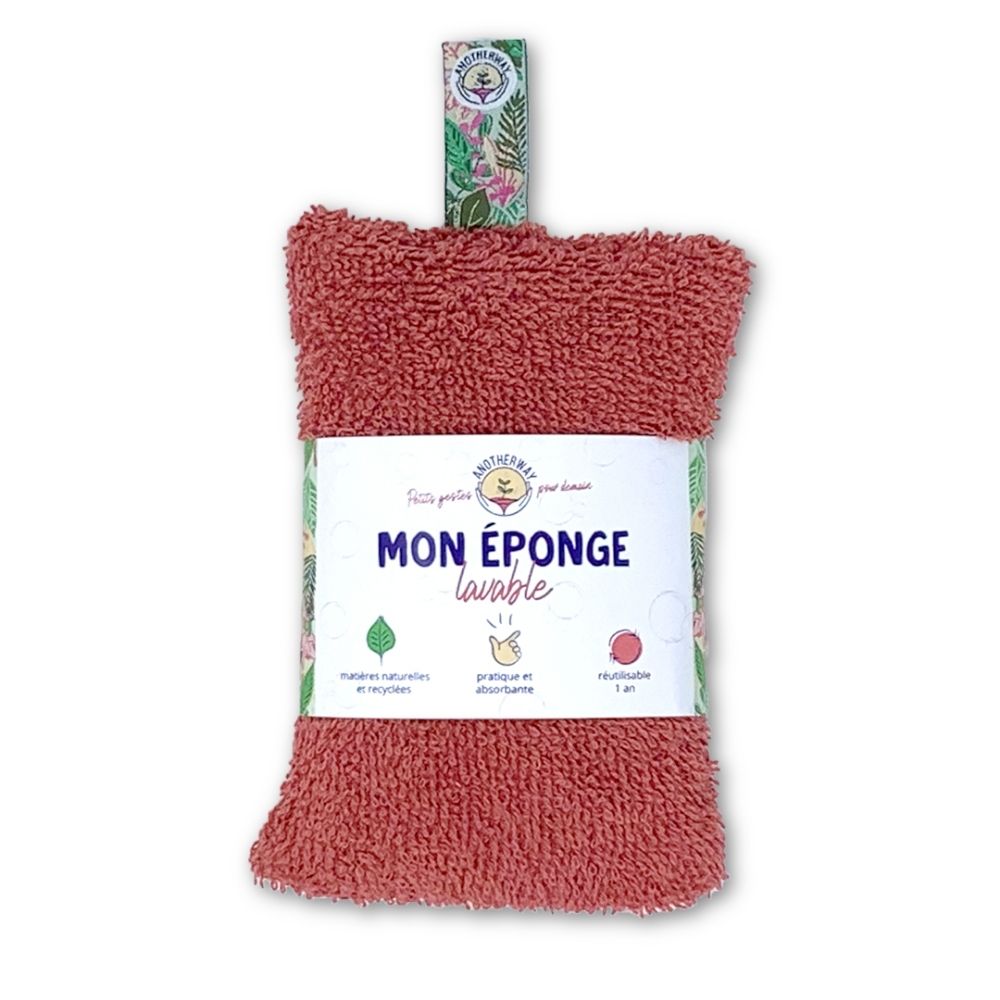 [MBW-B2B-EPG006] Another Way | Eponge Lavable et Douce - Corail