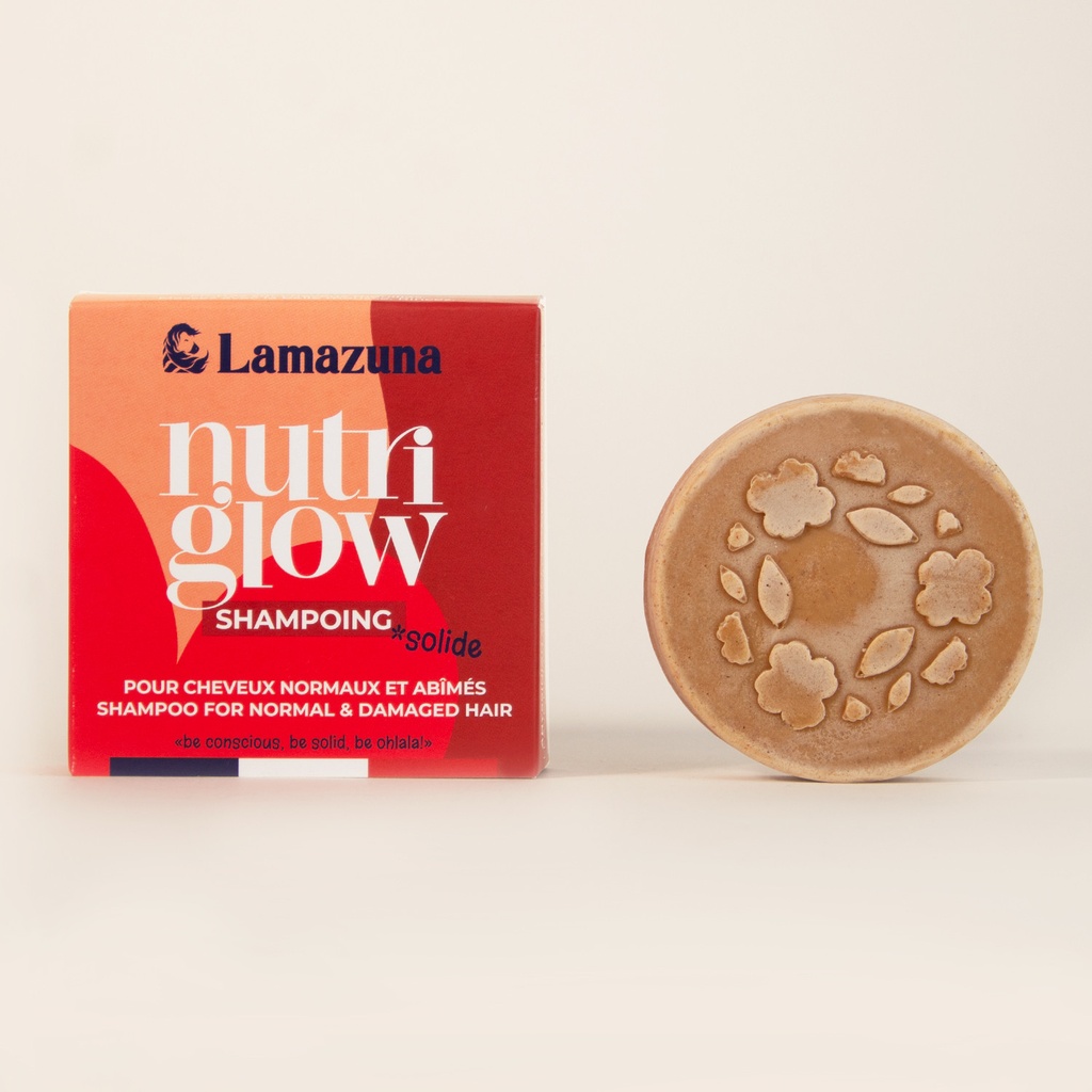 [LMZ-A1A4A1] LAMAZUNA || Shampoing solide – Nutriglow cheveux normaux huile d’Abyssinie