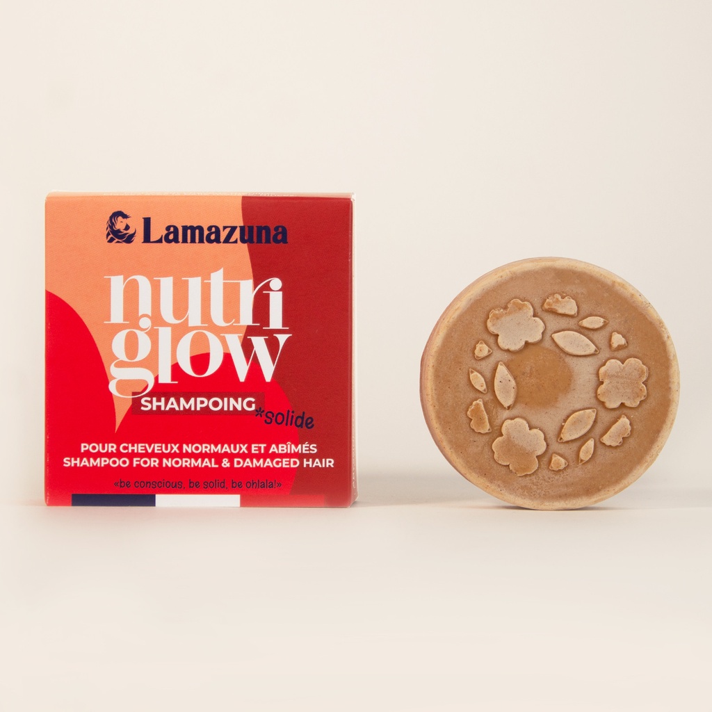[LMZ-A1A4A1] Lamazuna | Shampoing solide - NUTRIGLOW - Cheveux normaux Huile Abyssinie