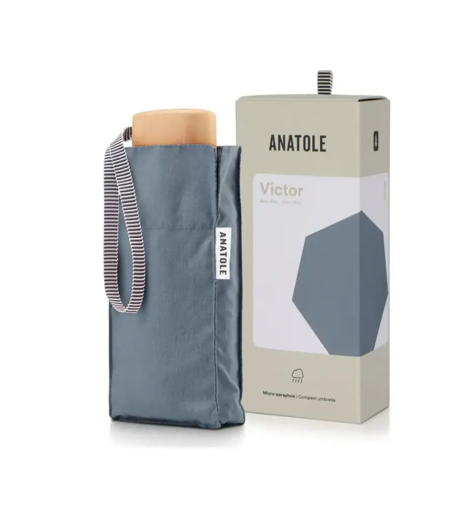 [ANA-01STON] ANATOLE || Mini parapluie Victor – Bleu-gris