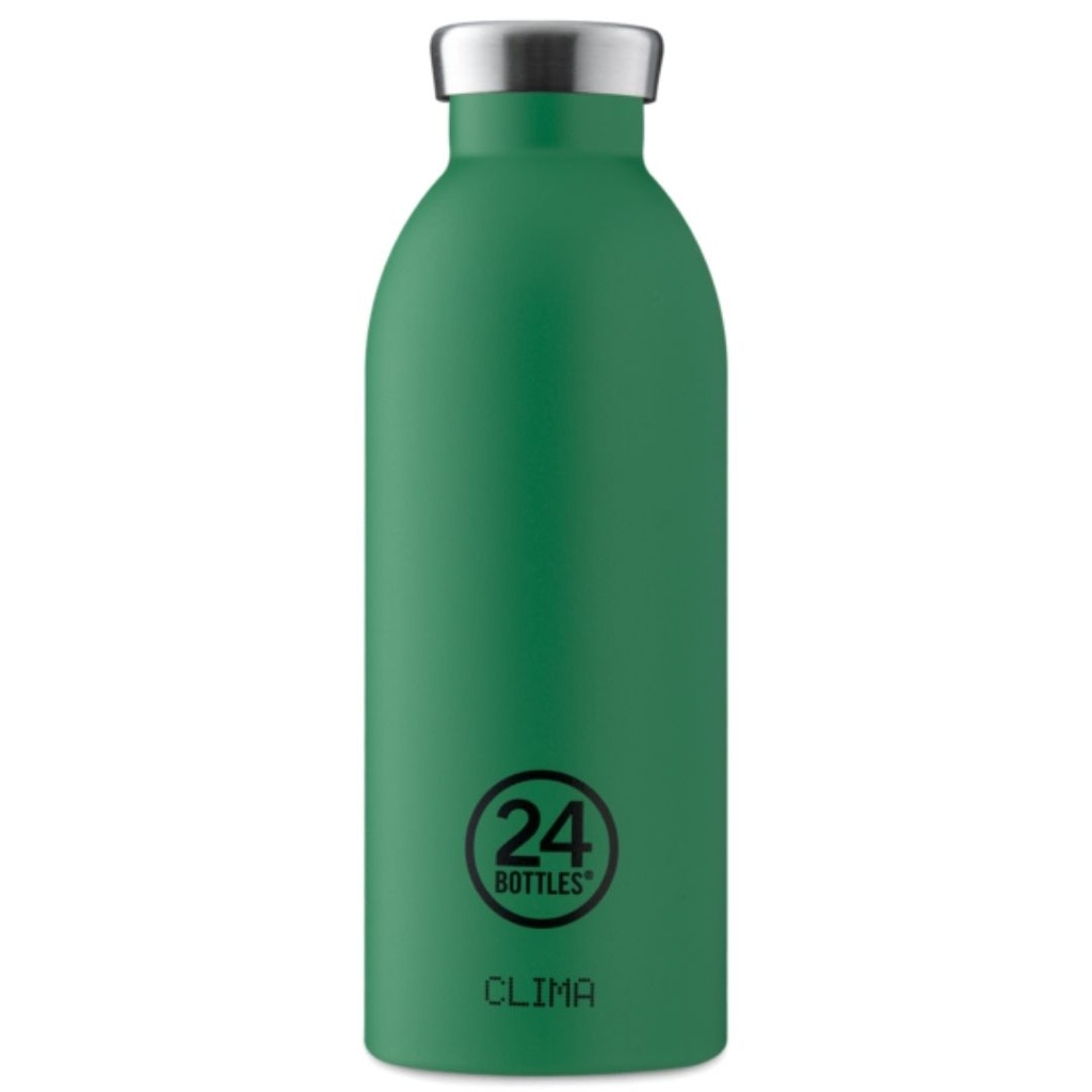 [24B-1490] 24 Bottles | Bouteille Inox Clima Isotherme 500ml - Stone Emerald Green
