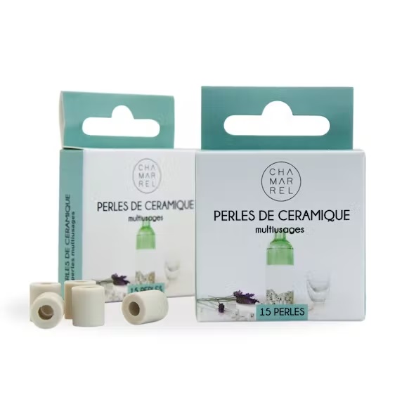 [CHM-PG09BOX120] CHAMARREL || Perles de céramique EM – Gris