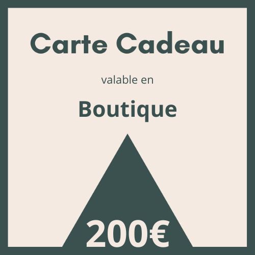 Bon Cadeau boutique 200€