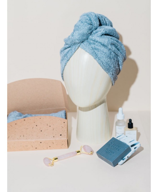 [MEM-Serviette-Bleu] MALOU & MARIUS || Serviette Merveilleuse – Bleu Canard