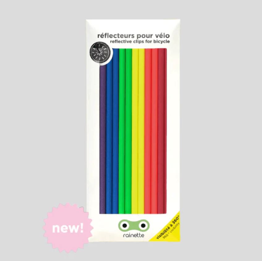 [RAI-REF-GDFLUO] Rainette | Grands réflecteurs pour vélo - Fluo