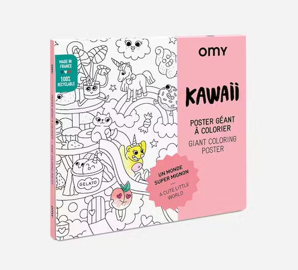 [OMY-POS67] Omy | Poster à colorier -  Kawaïi