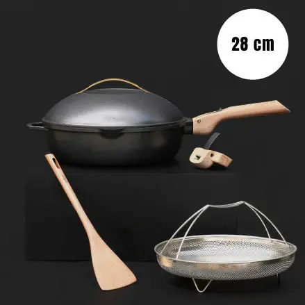 [COO-FAB28NO-METEORE] COOKUT || La Fabuleuse Poêle 8 En 1 – 28 Cm – Météore 