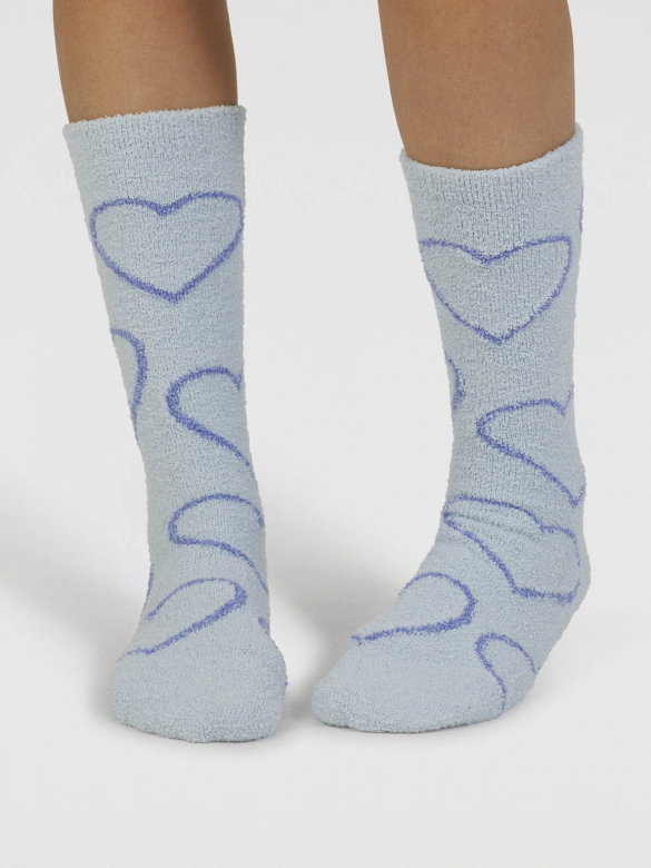 [BTR-W23W-SPW922-BLU] Thought | Chaussettes Fluffy - Chambray Blue 
