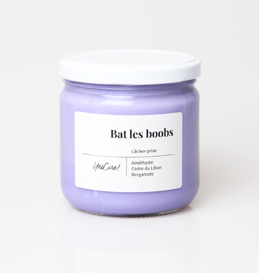 [YES-015] YESCIRE | Bougie améthyste "lâcher-prise" - Bat les boobs