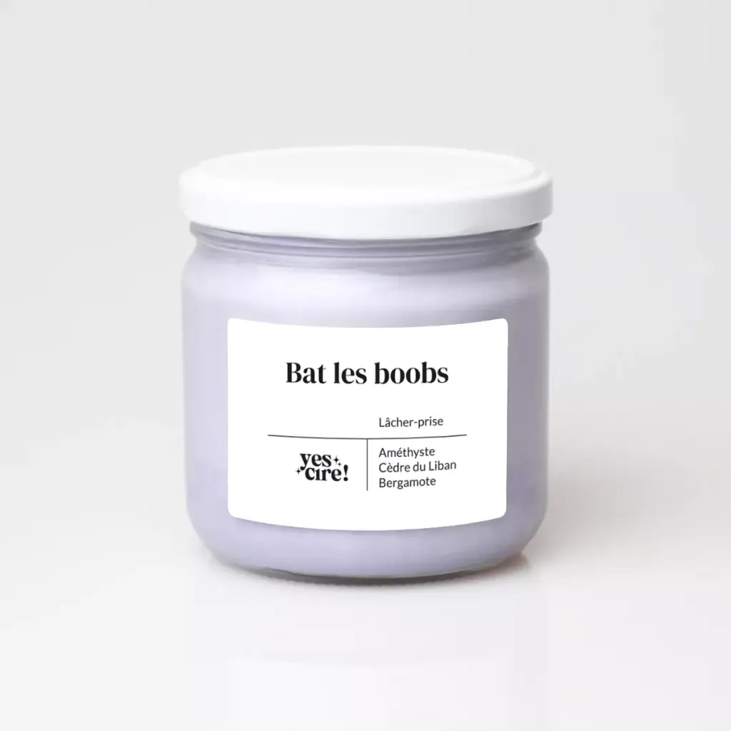 [YES-015] YESCIRE || Bougie améthyste “Lâcher-prise” Bat les boobs