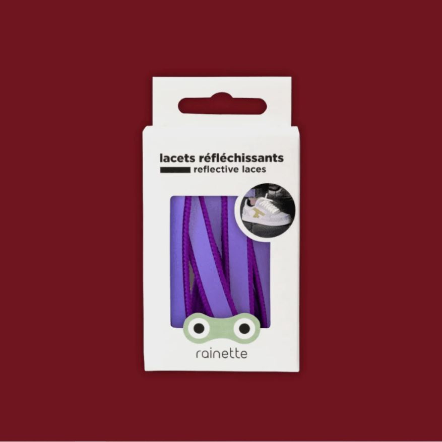 [RAI-LAC-AVIO] Rainette | Lacets réfléchissants - Violet