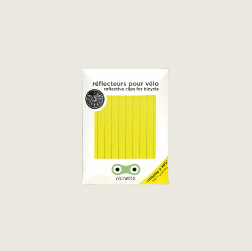 [RAI-REF-JAU] Rainette | Réflecteurs pour vélo - Jaune