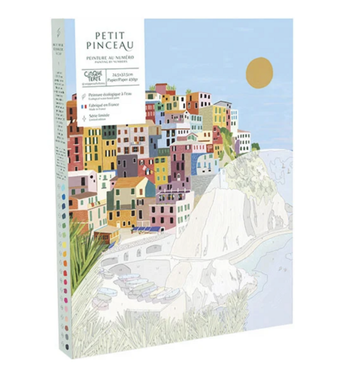 [LPE-350025] La Petite Epicerie | Coffret peinture au numéro - Cinque terre par Kenzie Elston