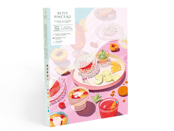 [LPE-350032] La Petite Epicerie | Coffret peinture au numéro -  Summer Dreams par Sun Lee