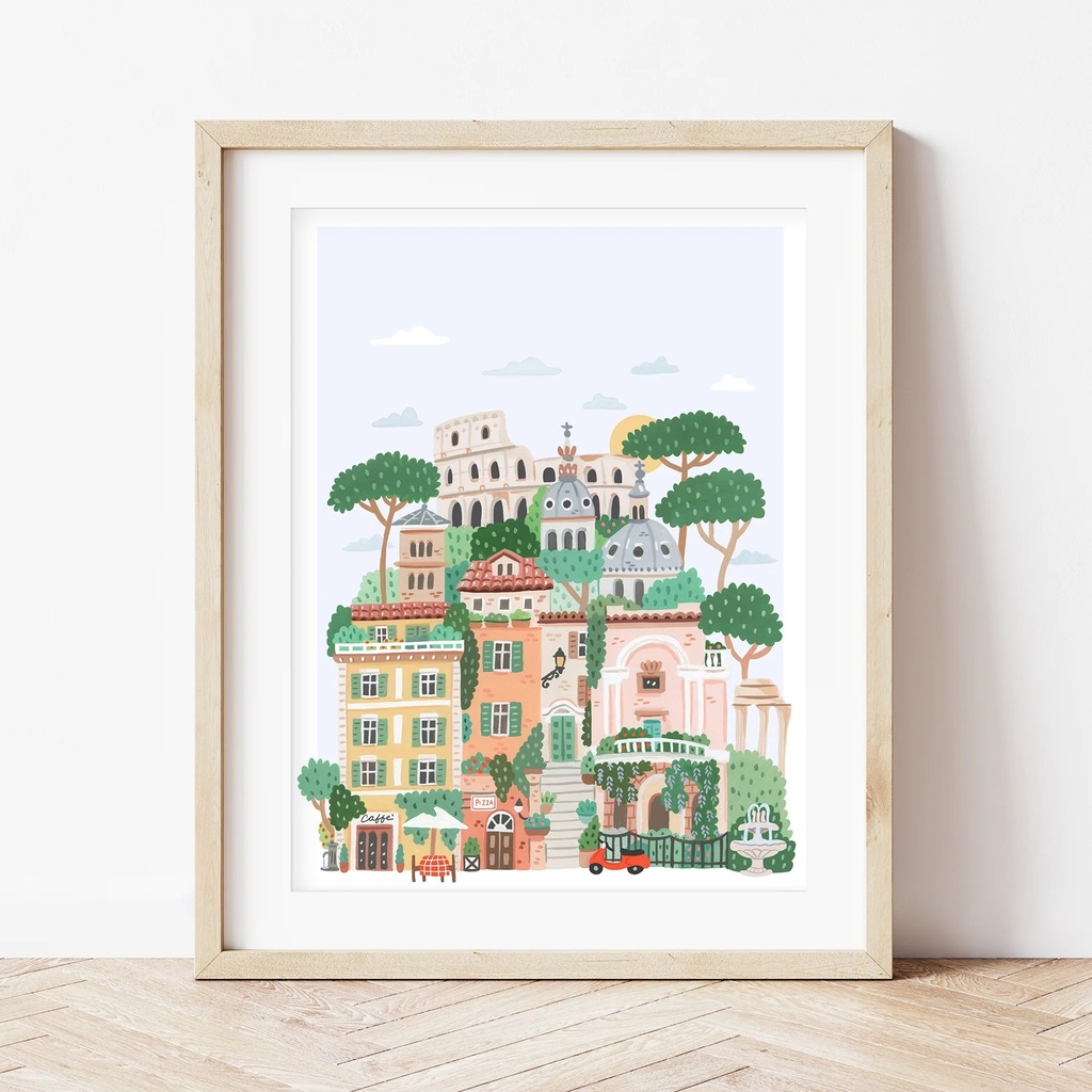 [LPE-350018] La Petite Epicerie | Coffret peinture au numéro - Rome par Hoglet and Co