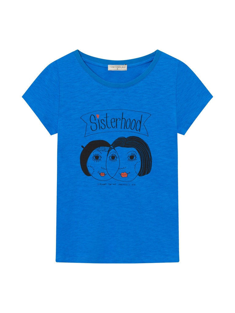 MADEMOISELLE YEYE | T-shirt sisterhood - Strong Blue