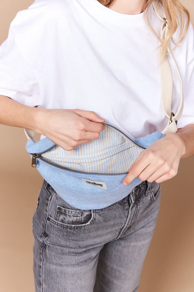[HIN-OLI_DB] HindBag | Banane Olivia - Denim Blue