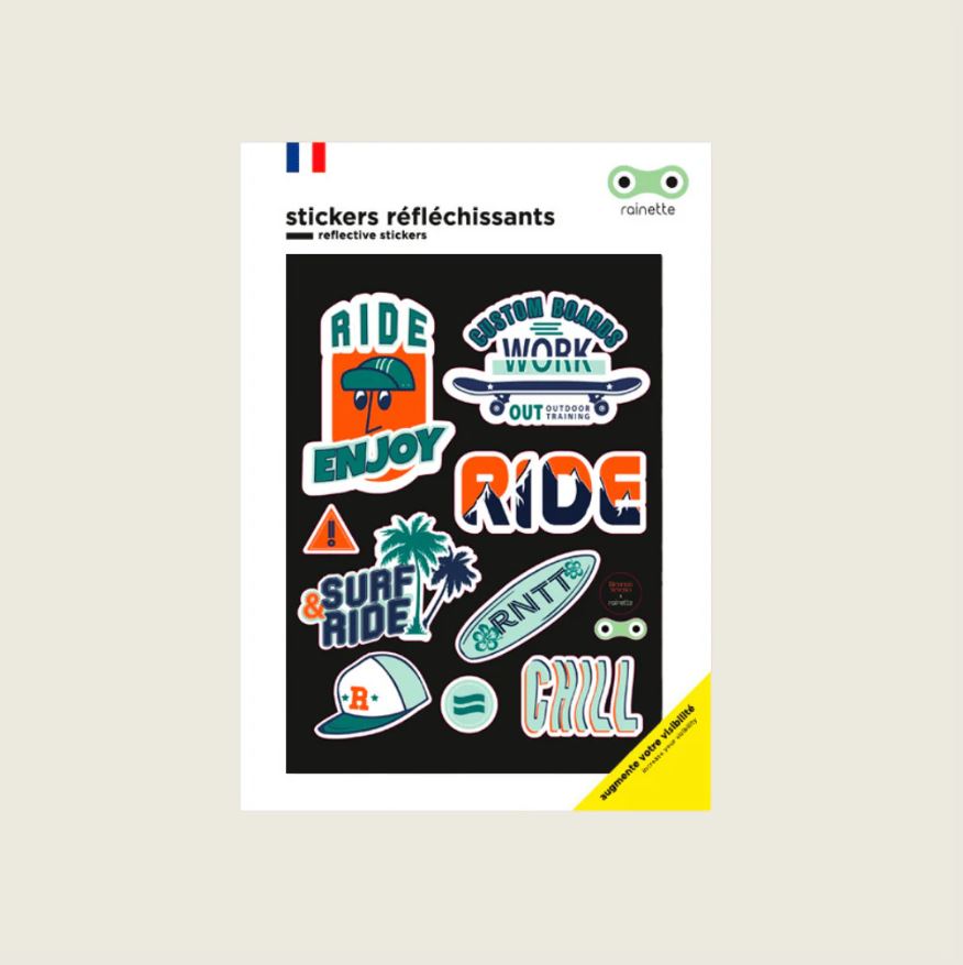 [RAI-STI-RID] Rainette | Stickers réfléchissants - Ride