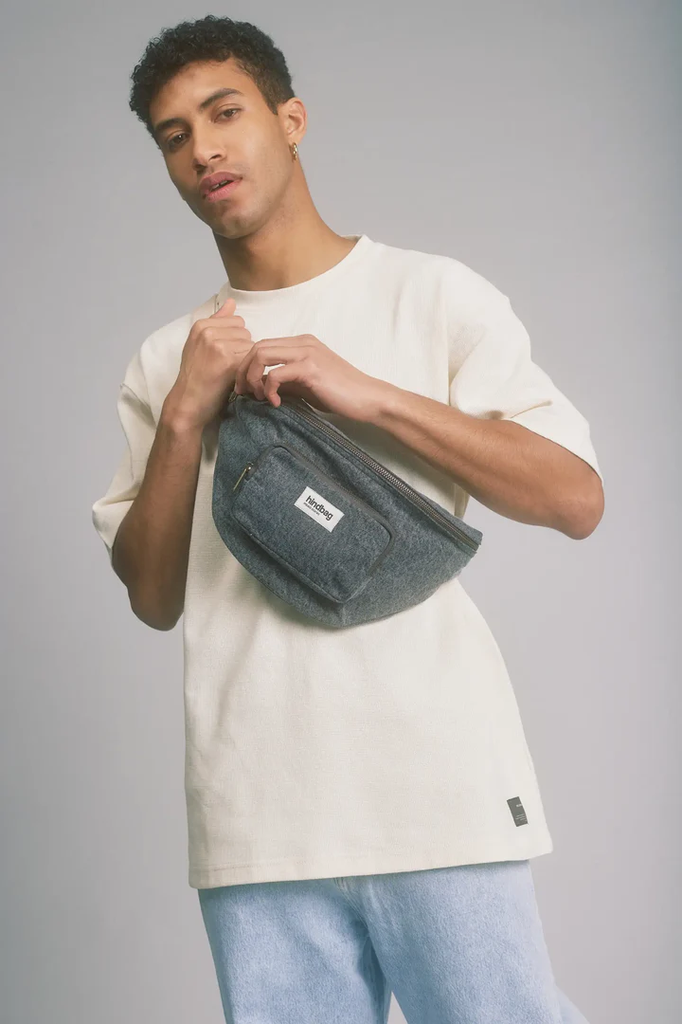 [HIN-SOFIA_DG] HindBag | Banane XL Sofia - Denim Gris