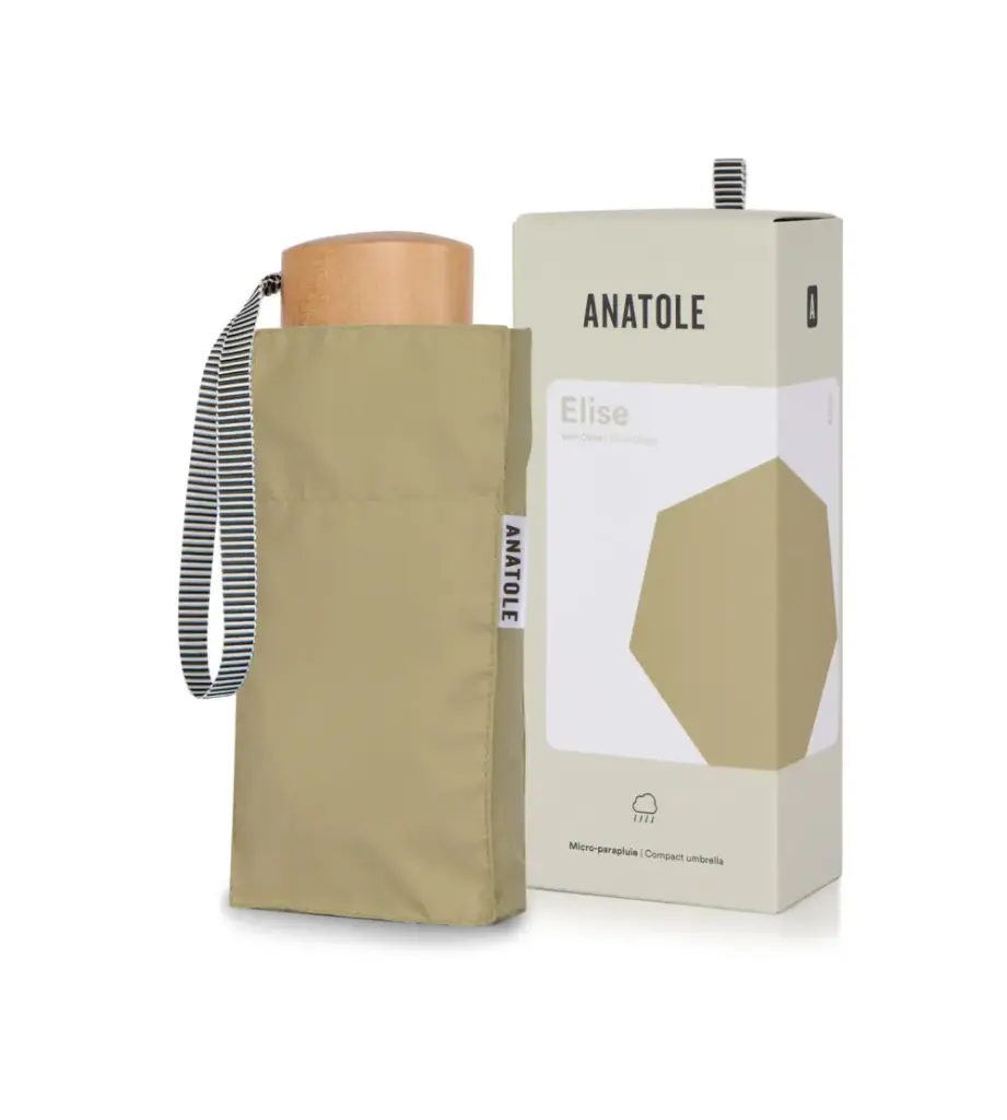 [ANA-01OLIV] ANATOLE || Mini parapluie Elise – Vert olive