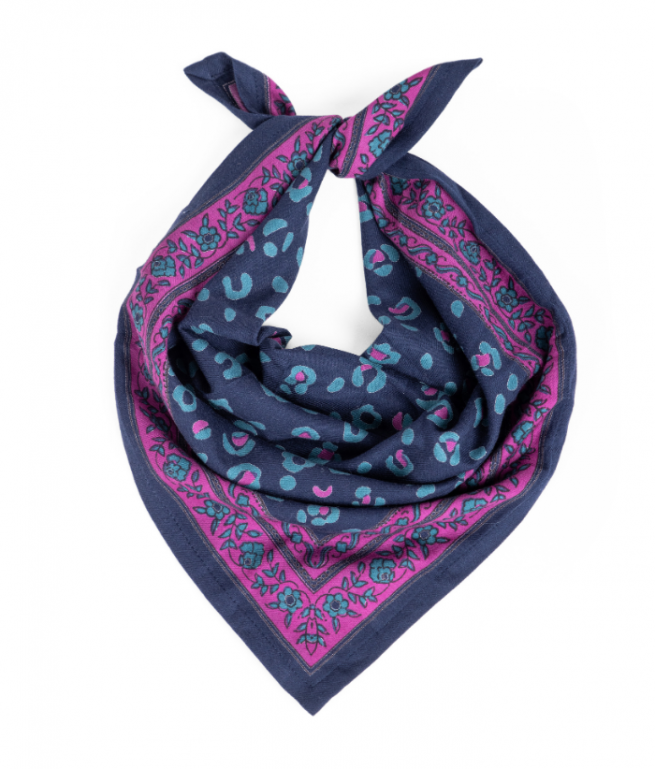 [BIN- FS_BEN_EC L] Bindi Atelier | Petit foulard - Bengal Eclipse