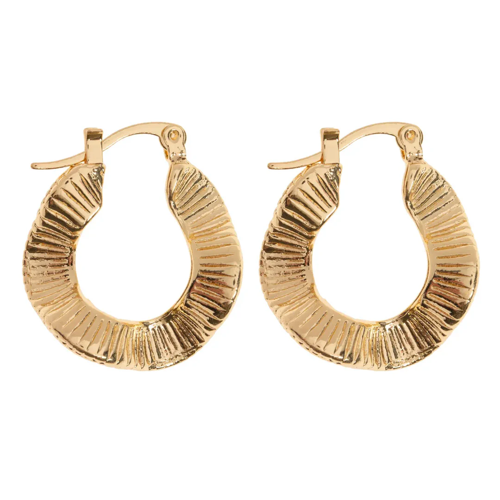 [TIM-84924] Timi |Zeina - Boucles d'oreilles créoles ondulées orientales