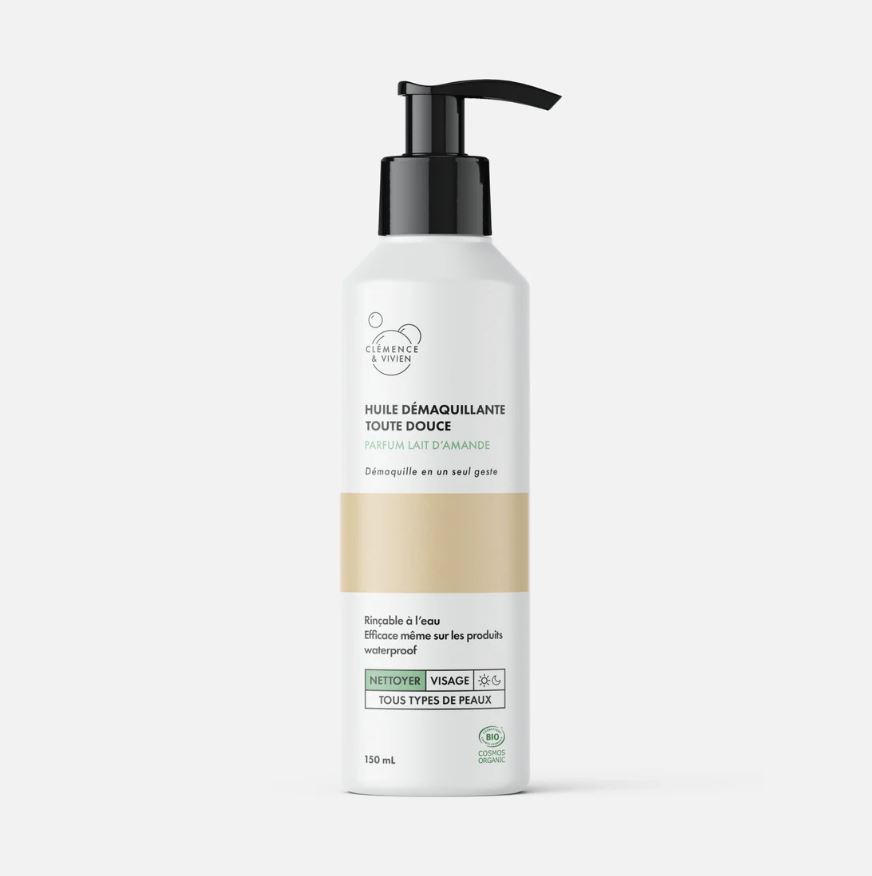 [CLE-6DEMAQ150] Clémence et Vivien | Huile démaquillante Toute douce - Lait d'Amande  150ML NEW