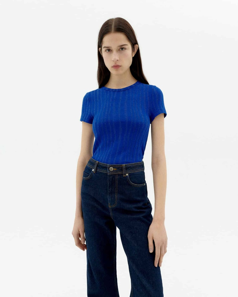 THINKING MU | Top Indigo Rue - Blue