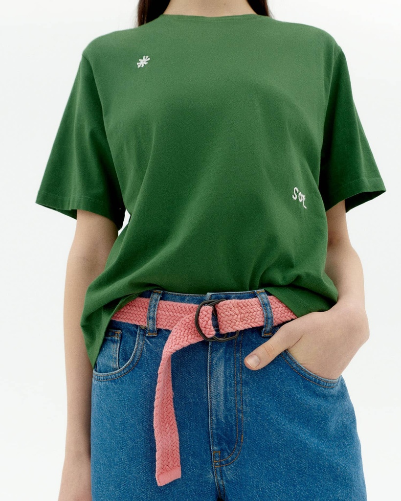 THINKING MU | T-shirt SolSol Dill Lucia - Green