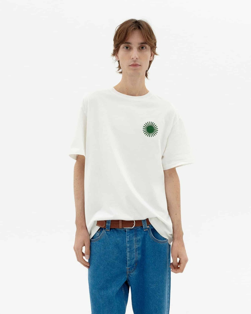THINKING MU | T-shirt Sol Type Aaron - White