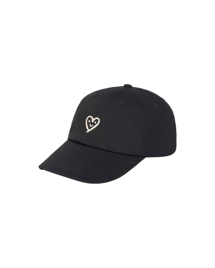 [THK-S25W-XHT00059-BLACK-U] THINKING MU | Casquette Chris Coeur - noir