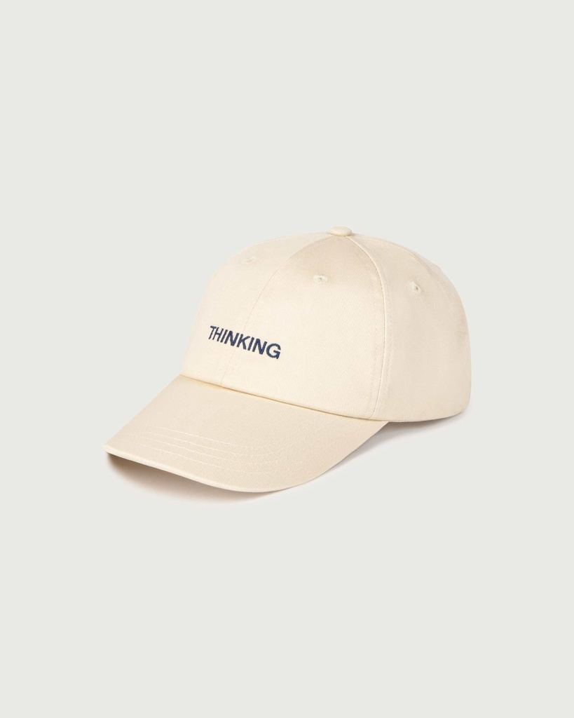 [THK-S25W-XHT00063-ECRU-U] THINKING MU | Casquette Thinking Ivory Chris - Ecru