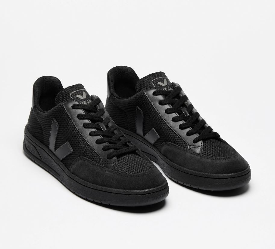 VEJA | Baskets V-12 Mesh Full Black - Homme
