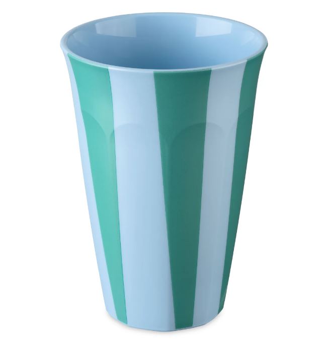 [KOZ-8154720] Koziol || Gobelet Nora L 450 ml – Rayures bleu doux