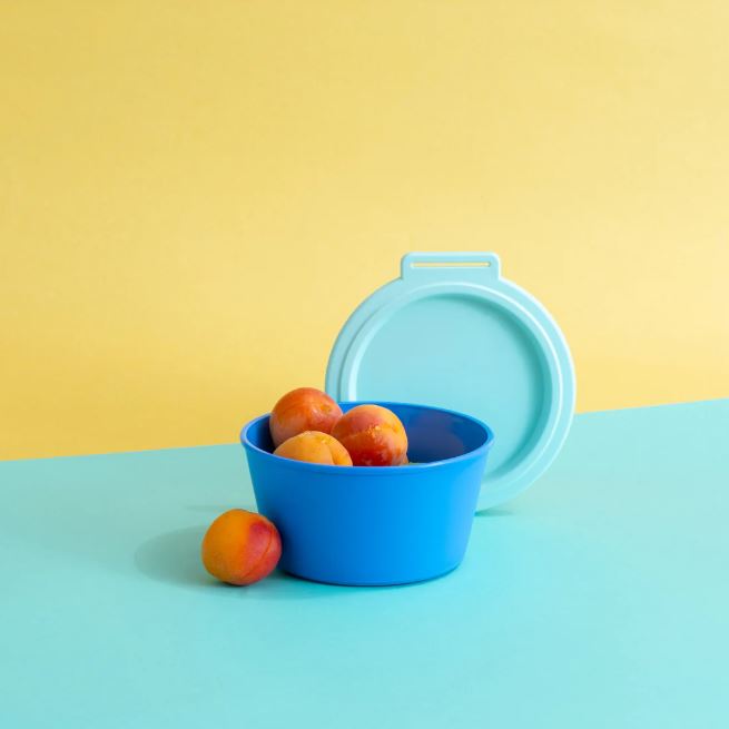 [KOZ-8371264] Koziol | Bol avec couvercle Nora 700ml - Strong blue/sweet green