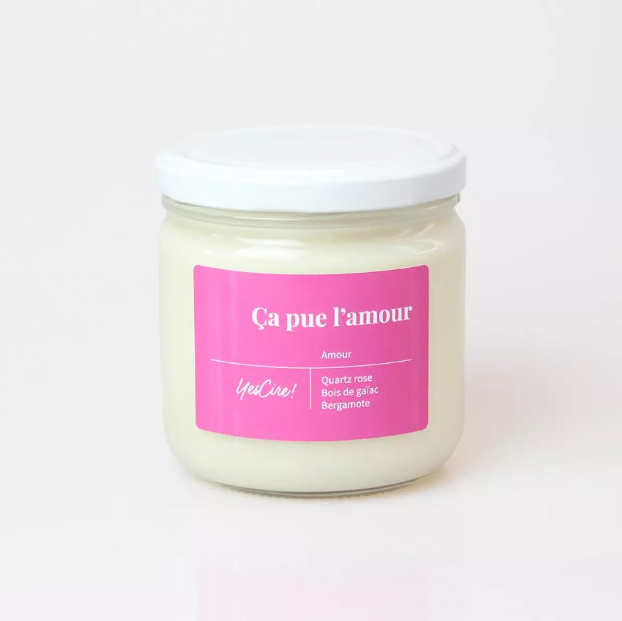 [YES-SV25-2] YESCIRE || Bougie quartz rose “Amour” Ça pue l’amour