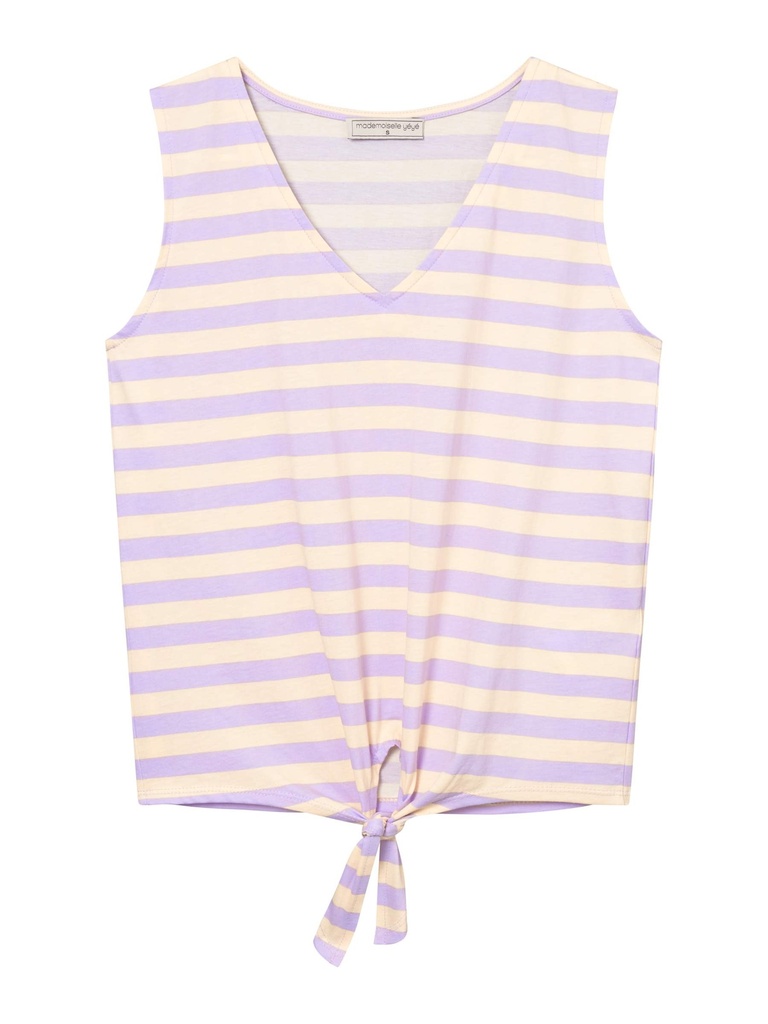 MADEMOISELLE YEYE | T-shirt Stripes Ahead - Lilac