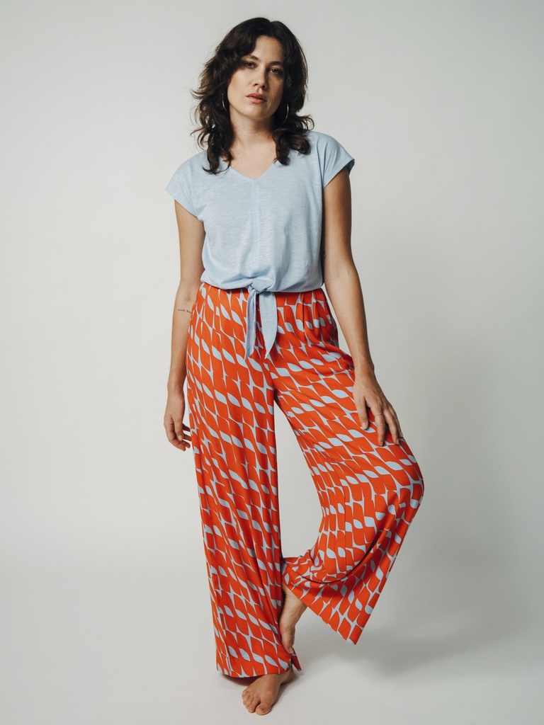 MADEMOISELLE YEYE | Pantalon Floating Flare Palazzo - Red
