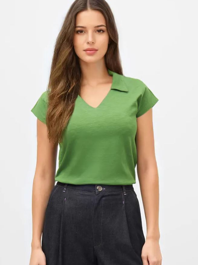 MADEMOISELLE YEYE | T-shirt polo Freetime  - Green