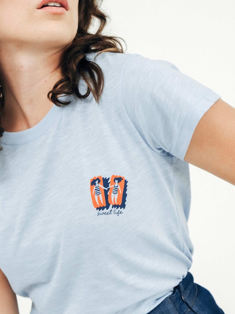 MADEMOISELLE YEYE | T-shirt Sweet Life - Blue