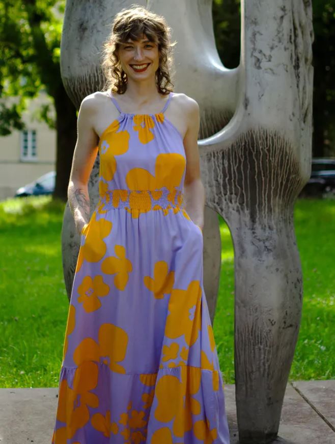 MADEMOISELLE YEYE | Robe Santé Maxi - Lilac