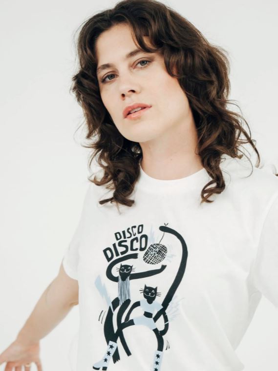 MADEMOISELLE YEYE | T-shirt Disco Disco - White