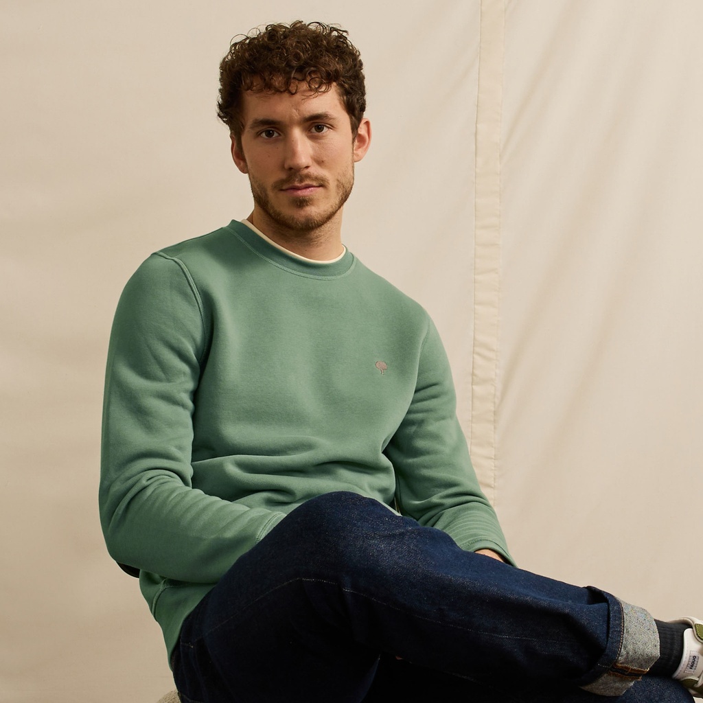FAGUO | Sweatshirt Donzy en coton - kaki
