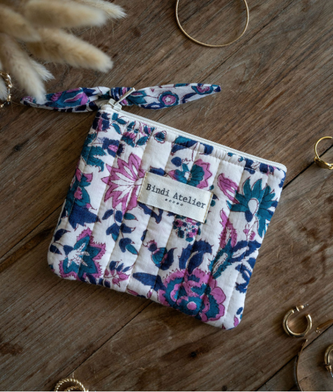 [BIN-PM_GOA_MYR] Bindi Atelier | Porte Monnaie - Goa Myrtille